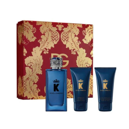 K by Dolce & Gabbana EDP 100 ML + S/G 50 ML + Balsamo 50 ML Estuche for Men - Dolce & Gabbana