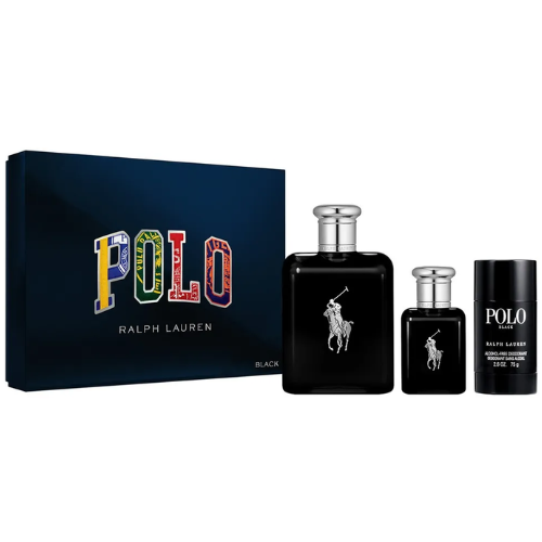 Polo Black EDT 125ml + 40ml + Desodorante 75g For Men Set - Ralph Lauren