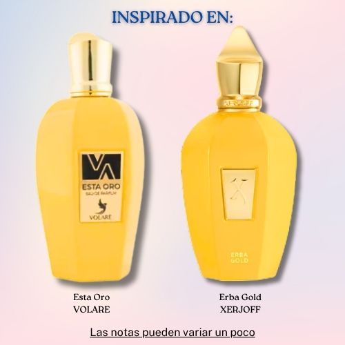 Esta Oro EDP 100 ML For Woman - Volare (Inspirado en Erba Gold de Xerjoff)