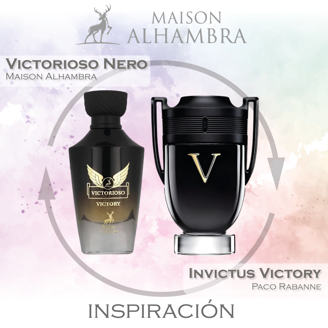 Victorioso Nero EDP 100 ML For Men - Maison Alhambra - (Inspirado en Invictus Victory de Paco Rabanne)
