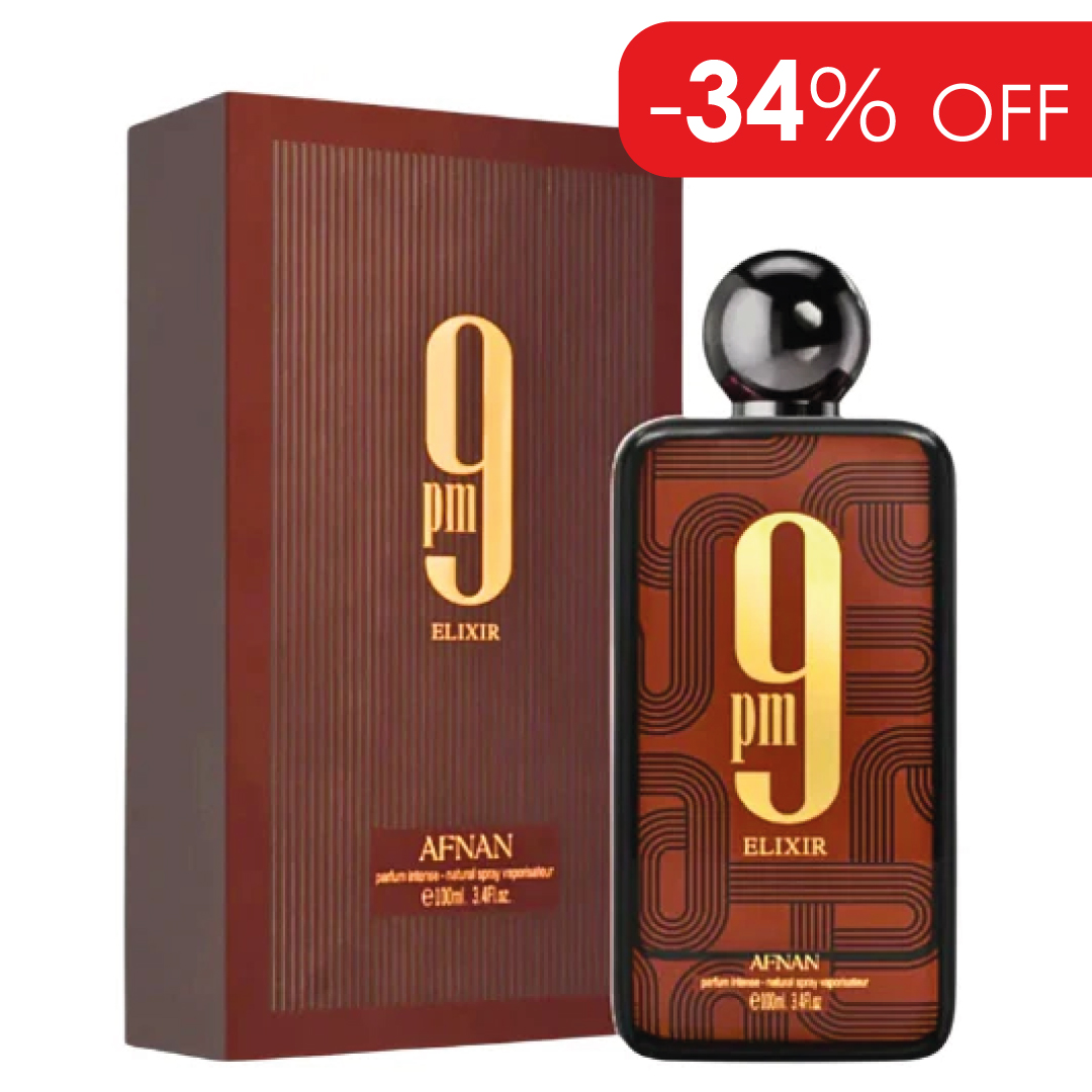 9 PM Elixir Parfum Intense 100 ML Unisex - Afnan (Inspirado en Le Male Elixir Absolu de Jean Paul Gaultier)