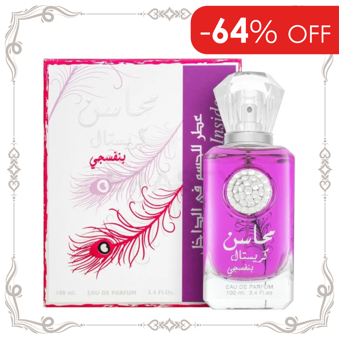 Mahasin Crystal Violet EDP 100 ML - Lattafa - (Inspirado en Lolita Lempicka Parfum)