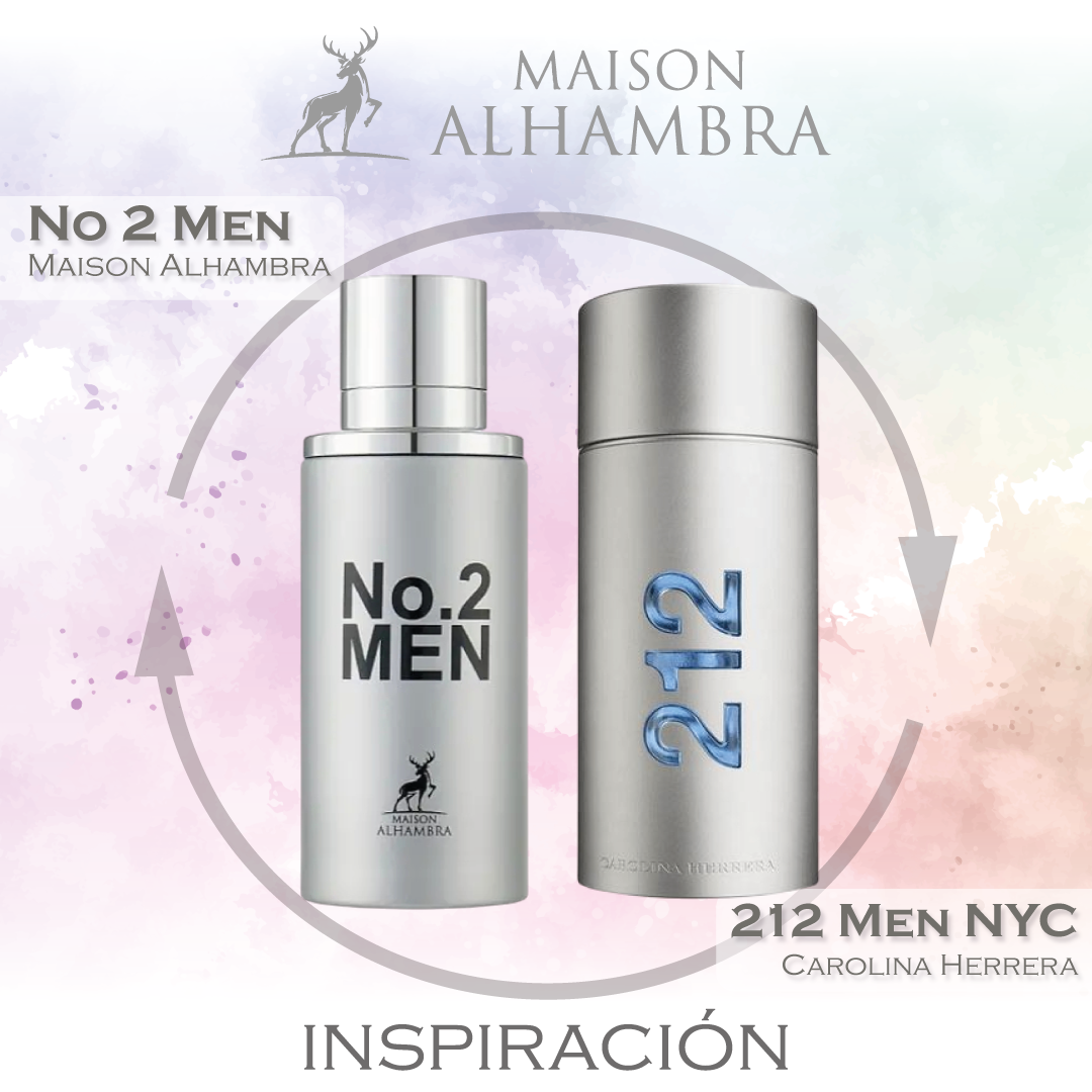 No 2 Men EDP 30 ML for Men - Maison Alhambra (Inspirado en 212 Men de Carolina Herrera)