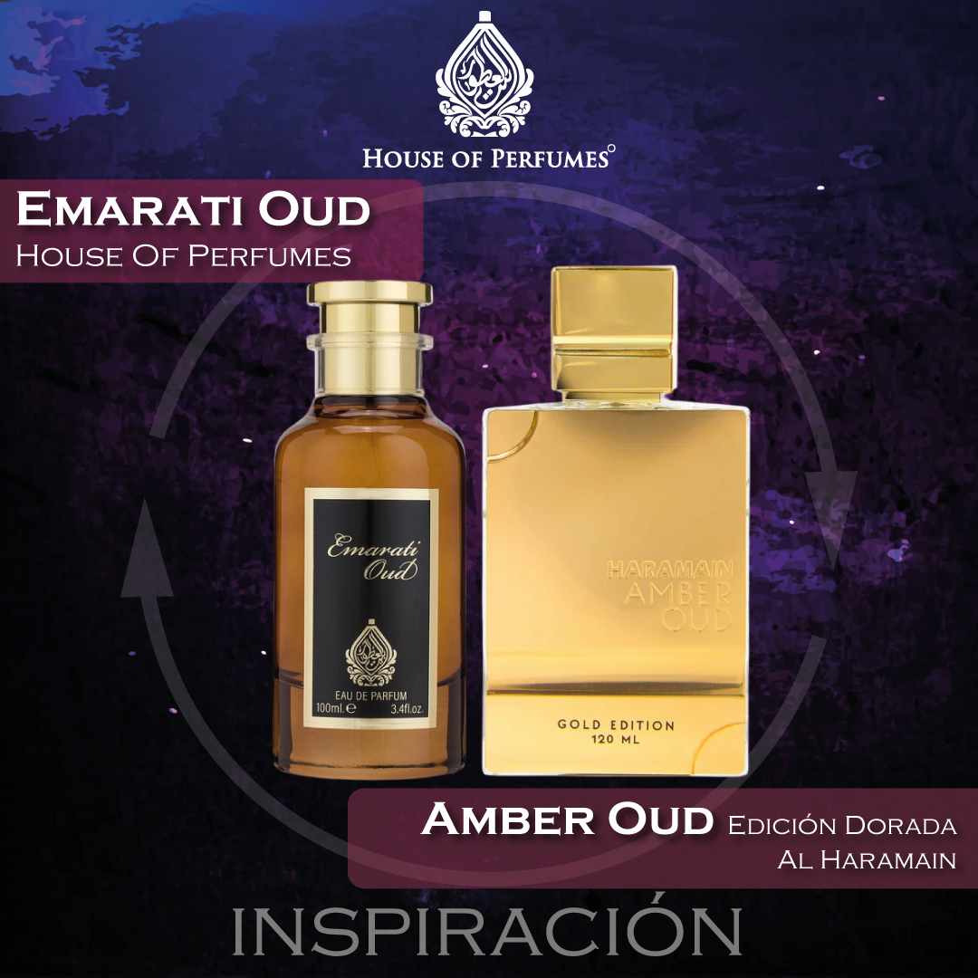 Emarati Oud EDP 100 ML For Men - House Of Perfumes (Inspirado en Amber Oud Edición Dorada)