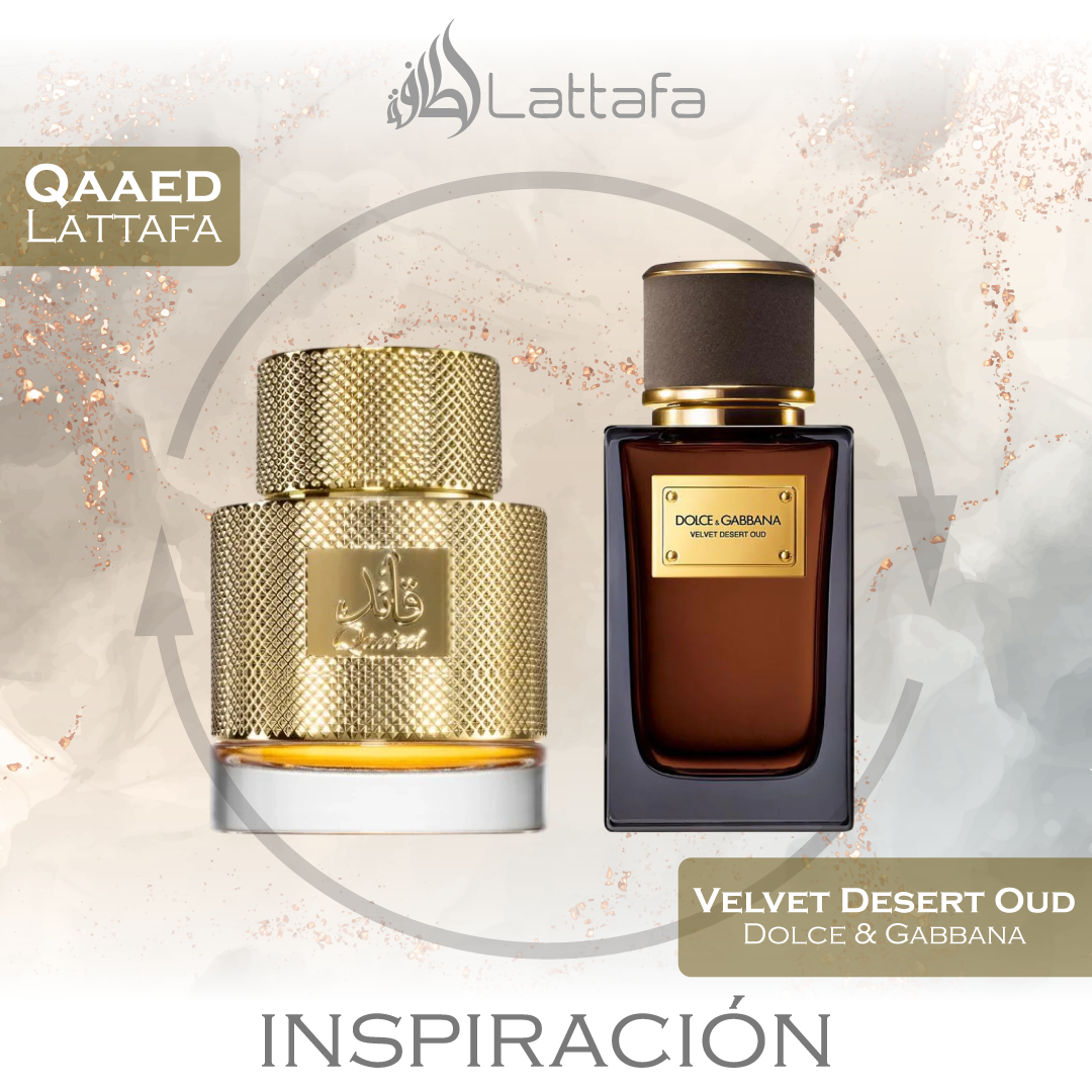 Qaaed EDP 30 ML Unisex - Lattafa - (Inspirado en Velvet Desert Oud)