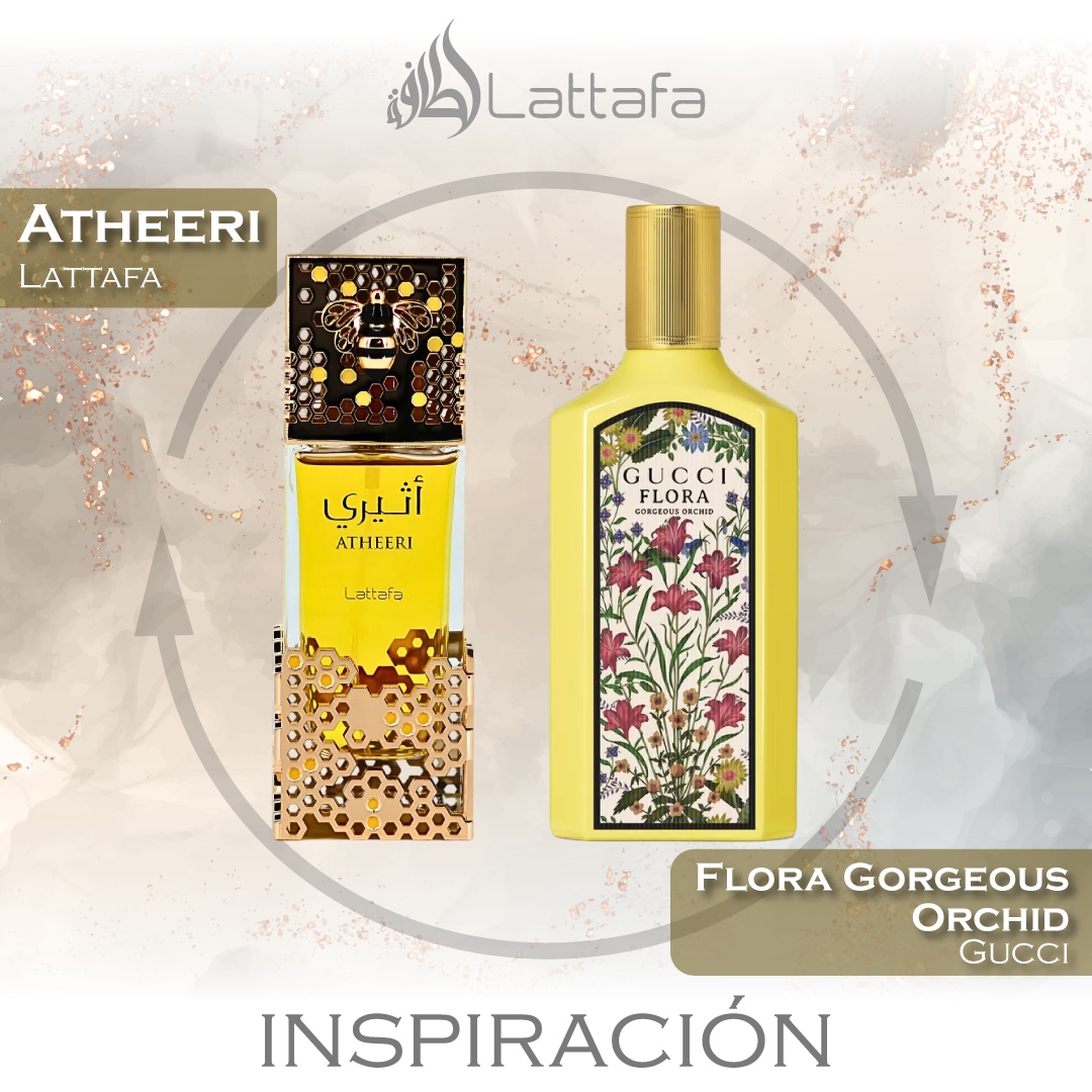 Atheeri EDP 100 ML For Woman- Lattafa - (Inspirado en Flora Gorgeous Orchid)
