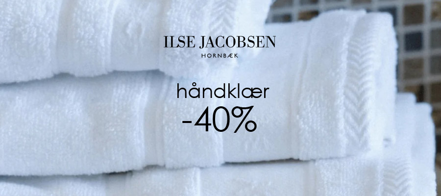 Ilse Jacobsen håndklær førti prosent rabatt