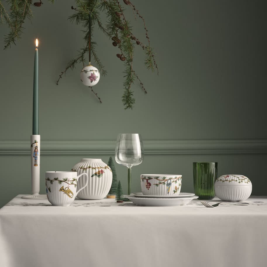 Borddekking med Kähler Hammershøi Jul