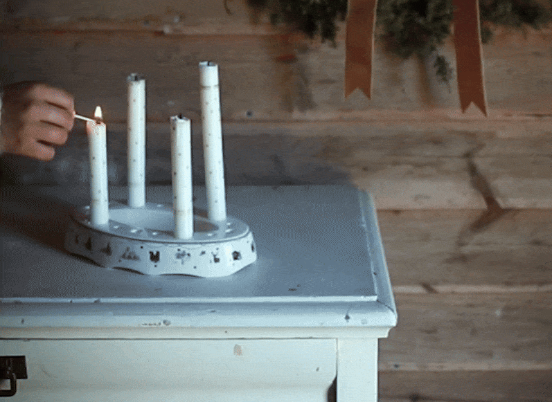 Julemorgen adventsstake