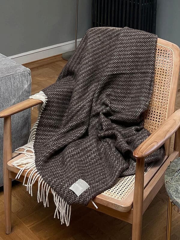 Elvang ullpledd Hope brun