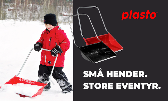 Plasto snøskuffe til barn