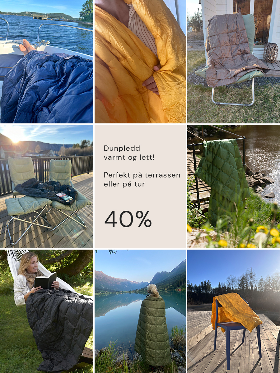 Dunpledd 40 prosent rabatt