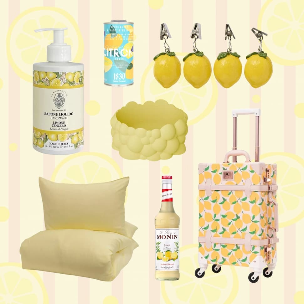 Sitronfeber produkter med sitron 