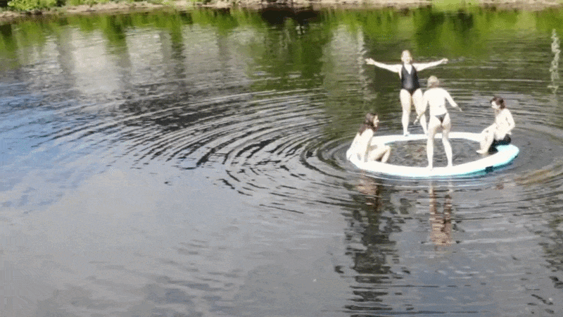 Ontario Premium flytende water-lounge Ø3m