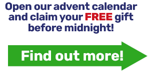 Open our advent calendar and claim your FREE gift before midnight!