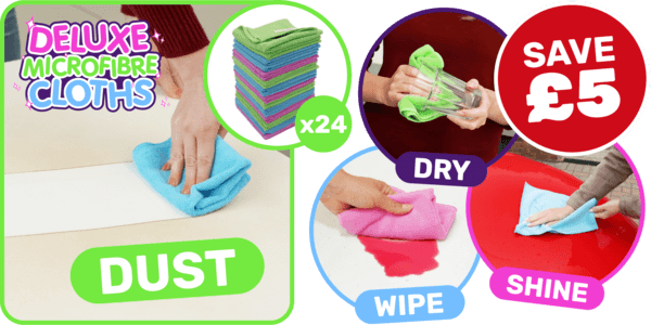 24 Deluxe Microfibre Cloths