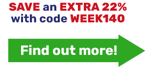 SAVE an EXTRA 22% with code WEEK140