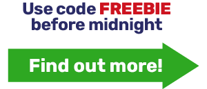 Use code FREEBIE before midnight