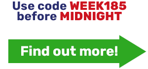 SAVE an EXTRA 24% with code WEEK185