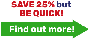 SAVE 25% but BE QUICK!