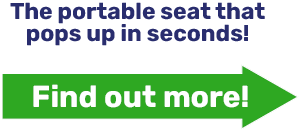 The portable seat that pops up in seconds!