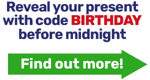 Reveal your present with code BIRTHDAY before midninght