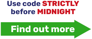 Use code STRICTLY before MIDNIGHT