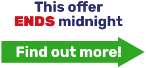 This offer ENDS midnight