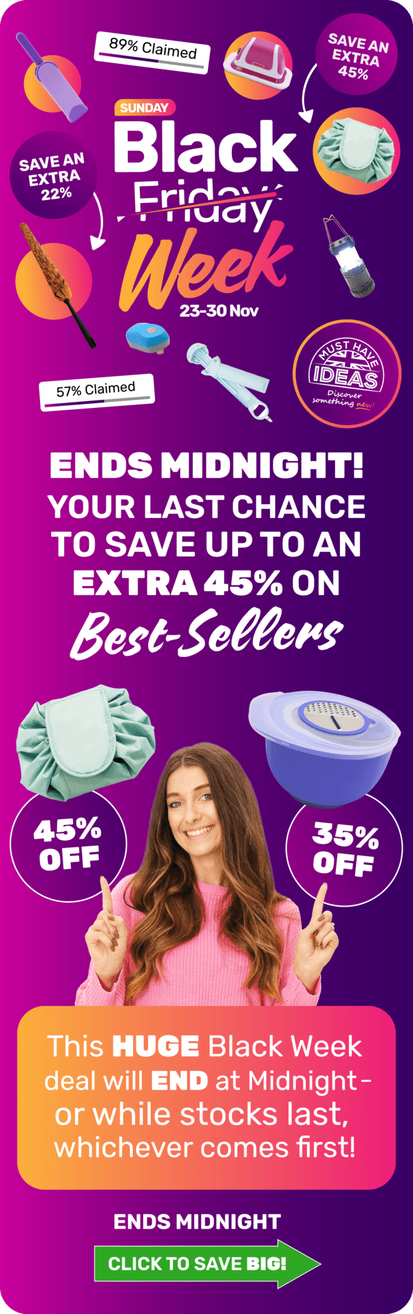 Black Week 2025: Sunday Sell Outs!