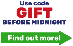 Use code GIFT before midnight