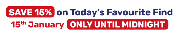 SAVE 15% on Today's Favourite Find