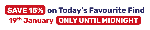 SAVE 15% on Today's Favourite Find