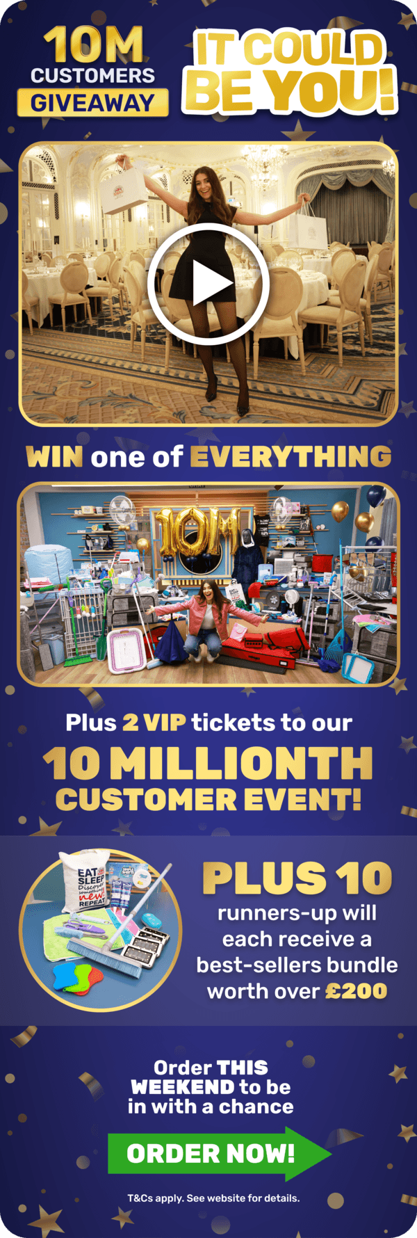 10 Million Customers Giveaway