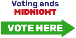 Voting ends MIDNIGHT