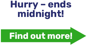Hurry - ends midnight!