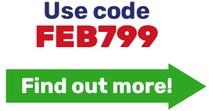 Use code FEB799