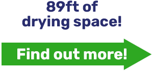 89ft of drying space!