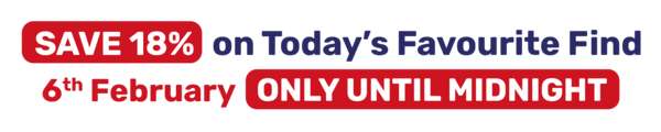 SAVE 15% on Today's Favourite Find