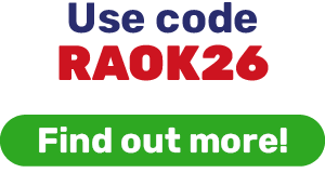 Use code RAOK26