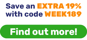 Save an extra 19% with code WEEK189