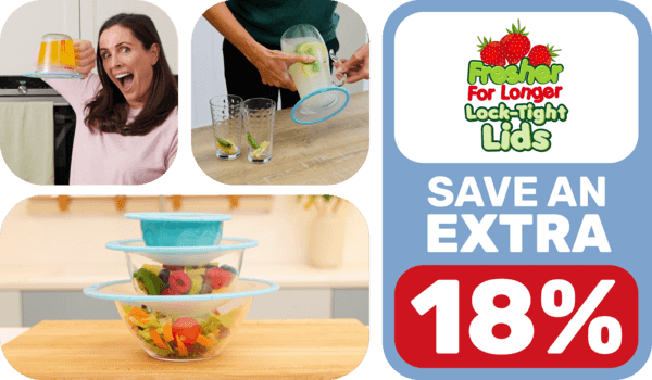 Fresher For Longer Lock-Tight Lids