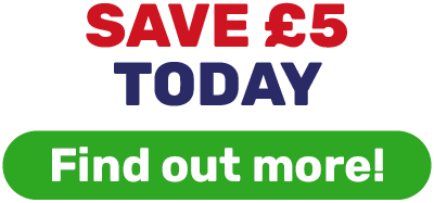 SAVE £5 TODAY