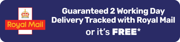 Guaranteed 2 Day Tracked Delivery or your order is FREE