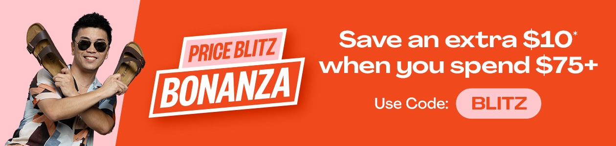 PRICE BLITZ BONANZA: Save an Extra $10* When You Spend $75+ - Use Code: BLITZ