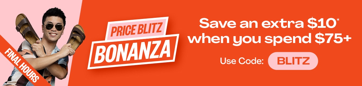 PRICE BLITZ BONANZA: Save an Extra $10* When You Spend $75+ - Use Code: BLITZ