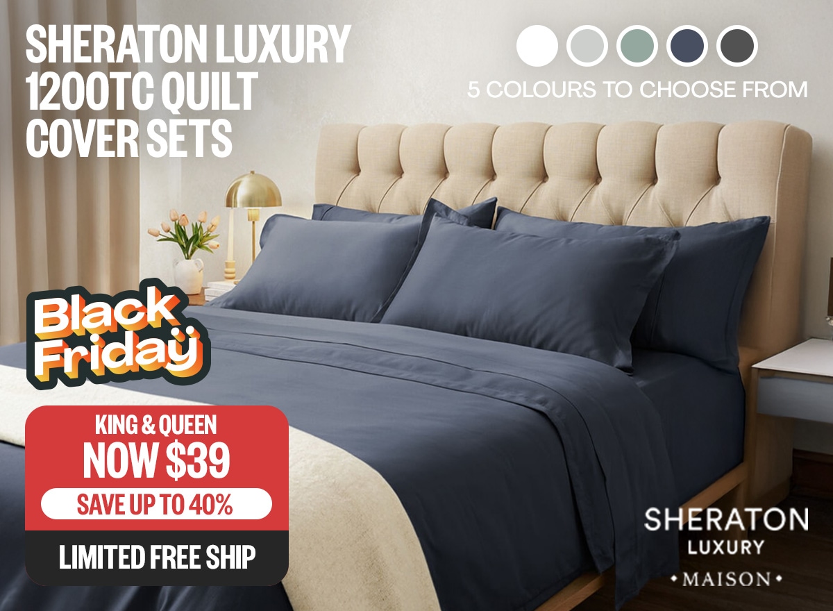 BAU + BFME: King & Queen Now $39 | Save Up To 40% | Limited Free Ship | *Swatches: 5 Colours To Choose From | Logo: Sheraton