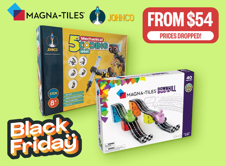 BFME: Prices Dropped! | From $54 | Logos: Magna Tiles, Johnco