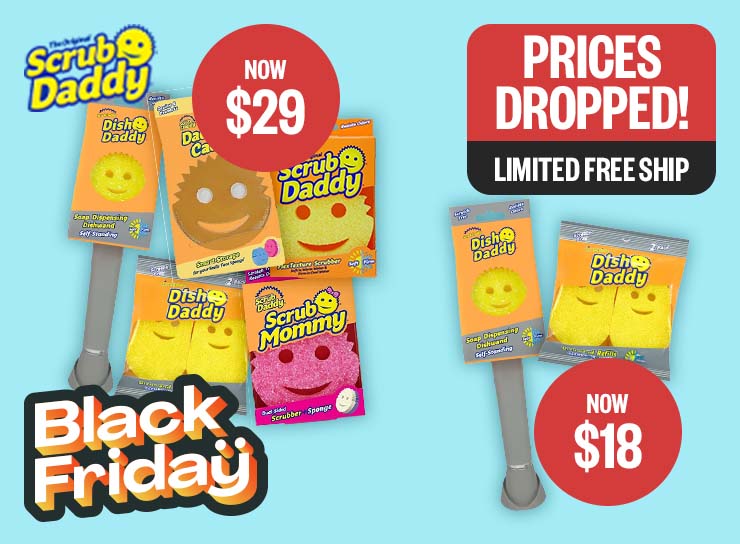 BFME: Prices Dropped! | Limited Free Ship | (Daddy Wand) Now $18 | (Sponge Bundle) Now $29 | Logo: Scrub Daddy