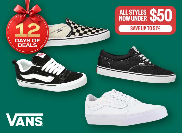 12DOD: Now $45 | Save 25% | Limited12 DAYS OF DEALS: [R[ All Styles Now Under $50 | Save Up To 51% | Logo: Vans