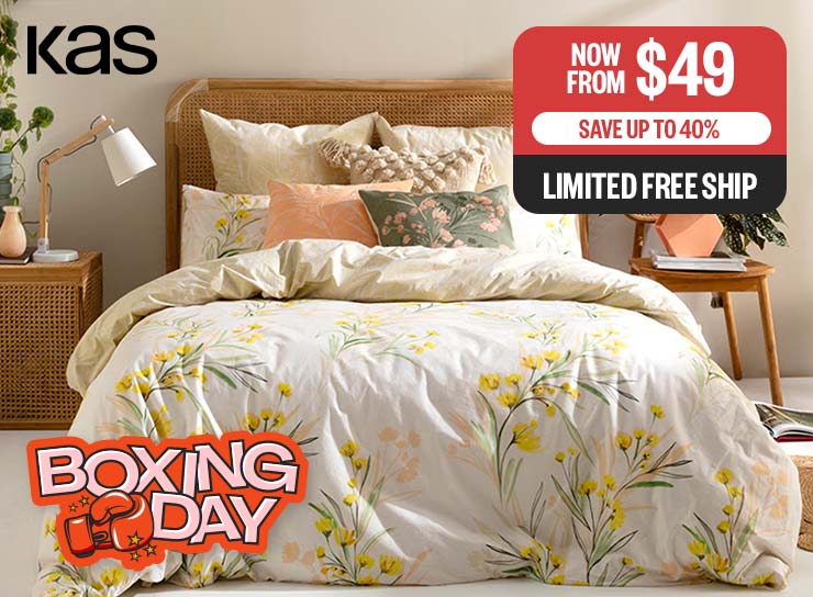 BOXING DAY EA: Now From $49 | Save Up To 40% | Limited Free Ship | Logo: Kas